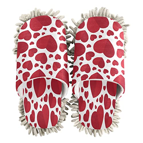 JUMBEAR Lot de 6 chaussons de nettoyage lavables en forme de cœur pour la cuisine, la maison, le salon (L) Cover