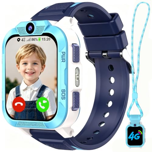 Baolubao 4G Smartwatch Kinder mit GPS und Telefon, SOS-Taste, Schulmodus – Ansicht 1