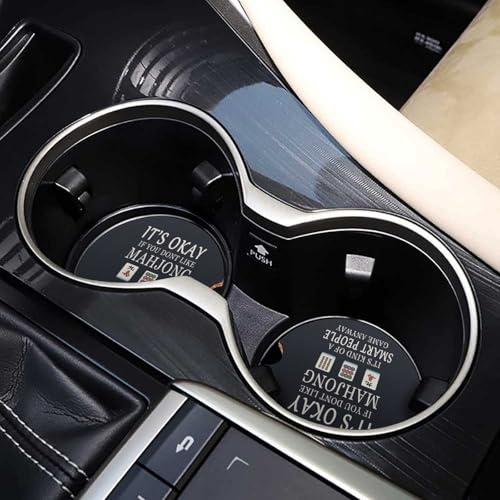 Mahjong Funny Lovers 4PCS Posavasos para Autos miniatura 7