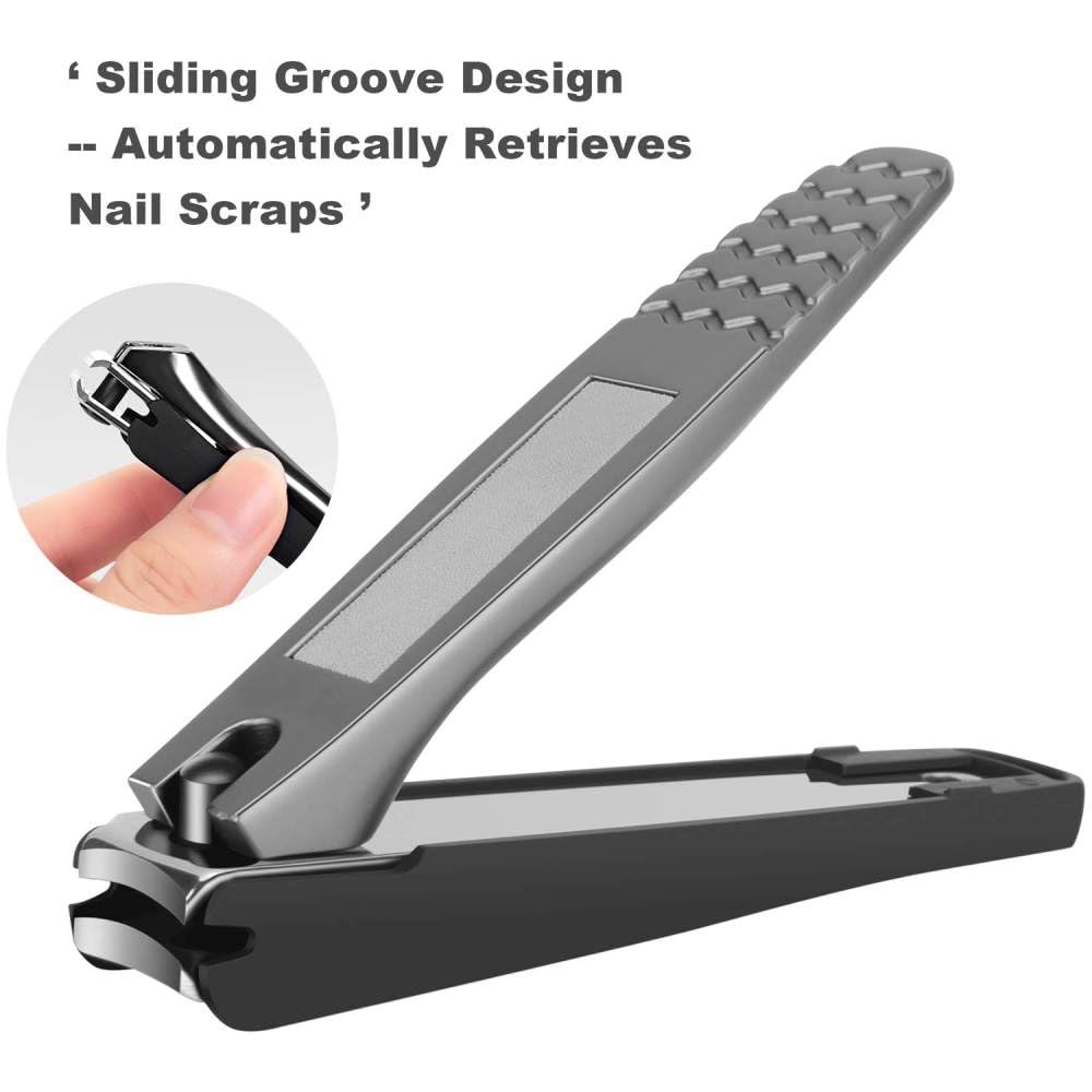 Großes Nagelknipser-Set, 5-teilig, scharf, robust, Zehennagel- und Fingernagelknipser, Zehennagelknipser für dicke Nägel, A