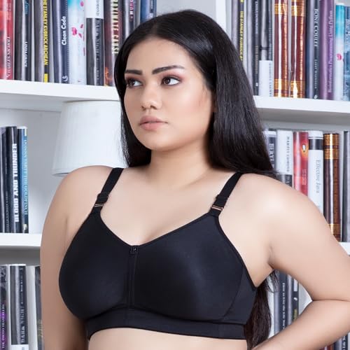 Image of TRYLO Riza T-FIT Women's Non-Padded,Non-Wired,Full Coverage,Seamless 100% Cotton Feel Fabric Bra Available in Multicolor