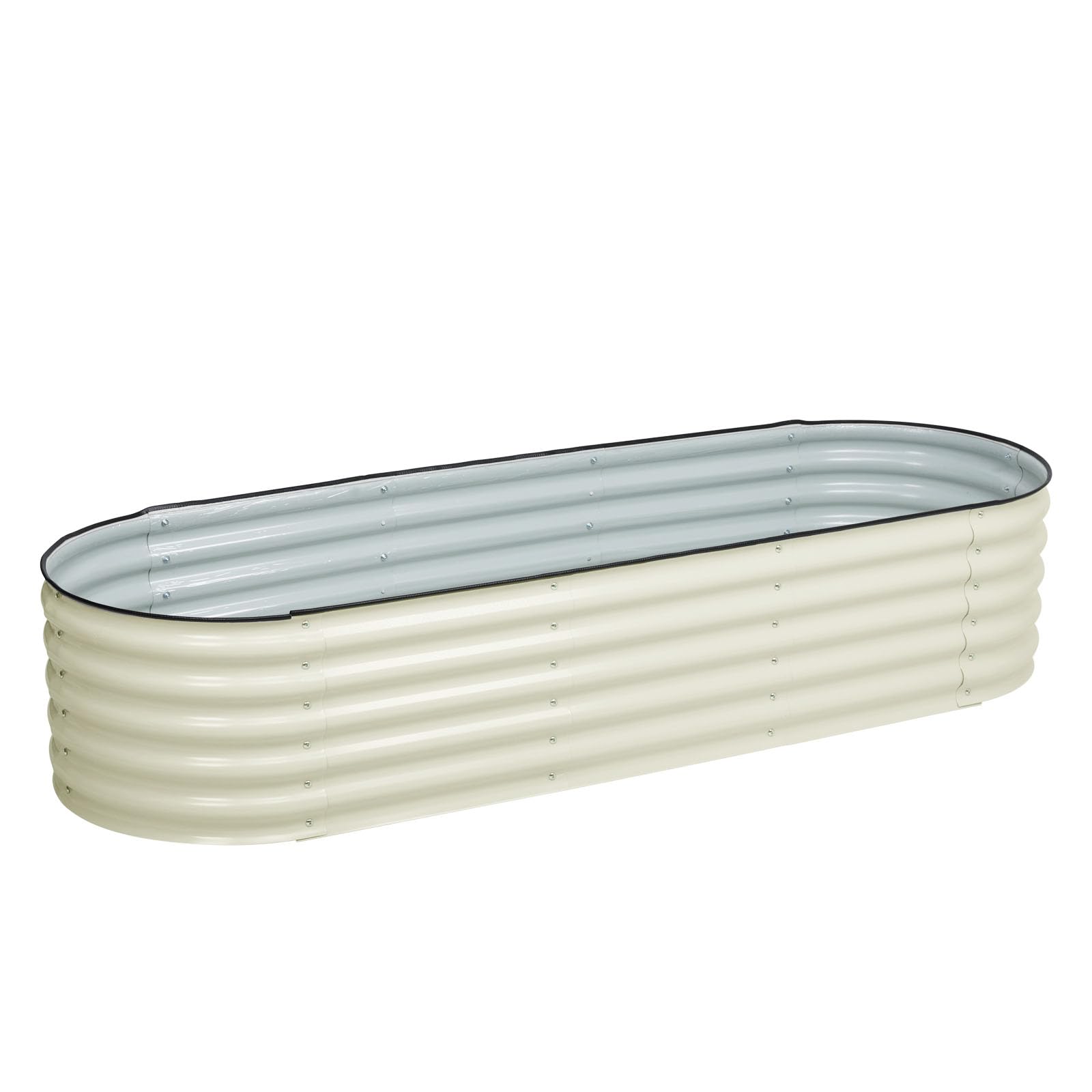 BPS 6-in-1 Galvanized Raised Bed 17" Tall for Vegetables & Flowers