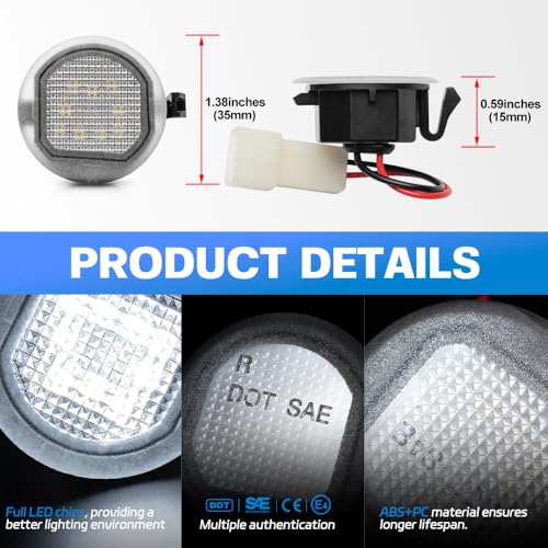 Luces LED para Espejo Lateral 2015-2020 Sierra Silverado miniatura 5