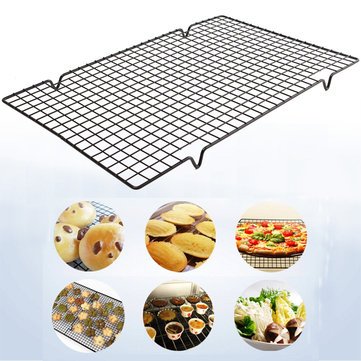 Generic 25X40Cm Nonstick Cookie Baking Grid Outdoor BBQ Cooling Biscuit Cake Drying Stand Wire Pan Bakeware