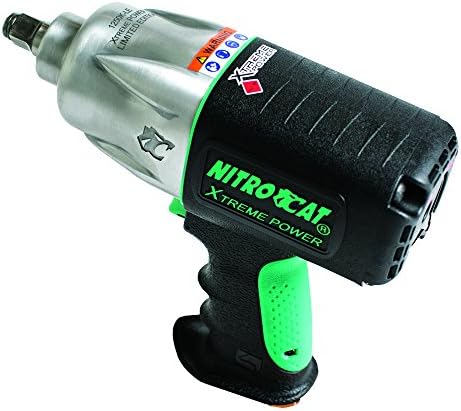 AIRCAT 1250K-LE 1/2" Drive Kevlar Impact LIMITED Edition, Small, Black with Green Trim