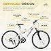 Omelaza 26 Inch Mountain Bike, 7-Speed High-Carbon Steel/Aviation Grade Frame with Dual Suspension, Adjustable Ergonomic Seat for Adults