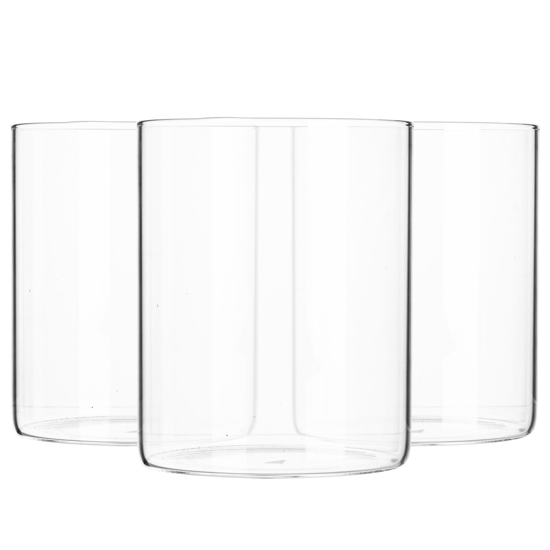 Argon Tableware Scandi Storage Jars - 750ml - 3 Pack - Kitchen Utensils Cutlery Pot Bathroom Aromatherapy Storage No Lid Open Container Glass Jar