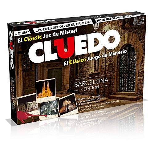 Cluedo Barcelona. Juego de Mesa de Misterio- Versión bilingüe en castellano y catalán