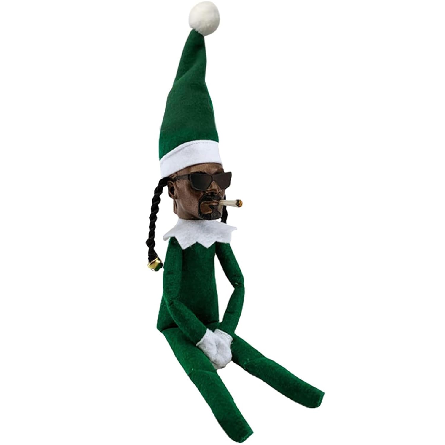 YOOYEH Christmas Doll Suffed Plush Toy Red Green Monster Elf Ornament for Xmas Home Decor Gifts