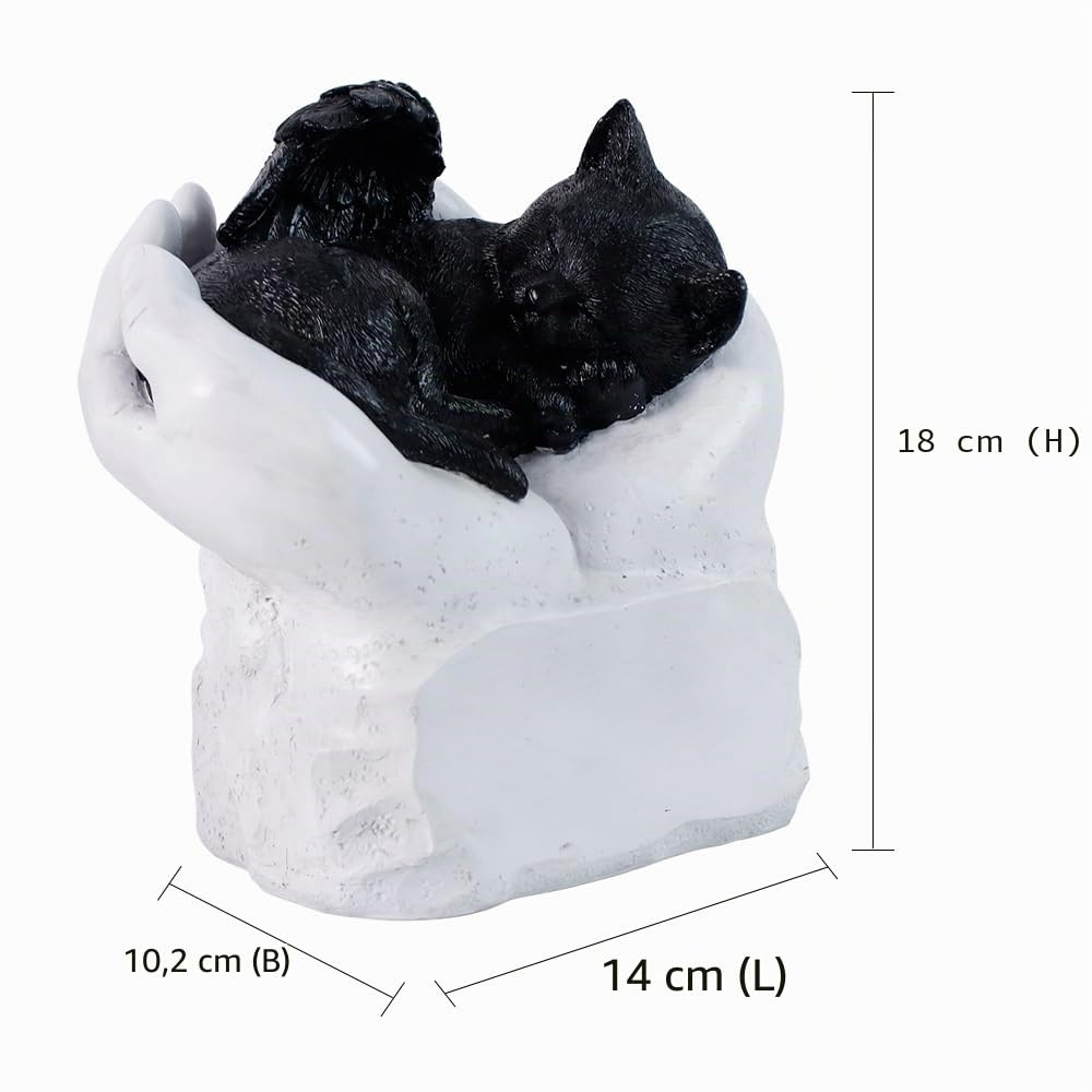 Grabmarkierung für schlafende Katze, mit Aufschrift "Sleeping Cat", Grabstein für Katzen oder Verlust der Katze, mit Urnenfunktion