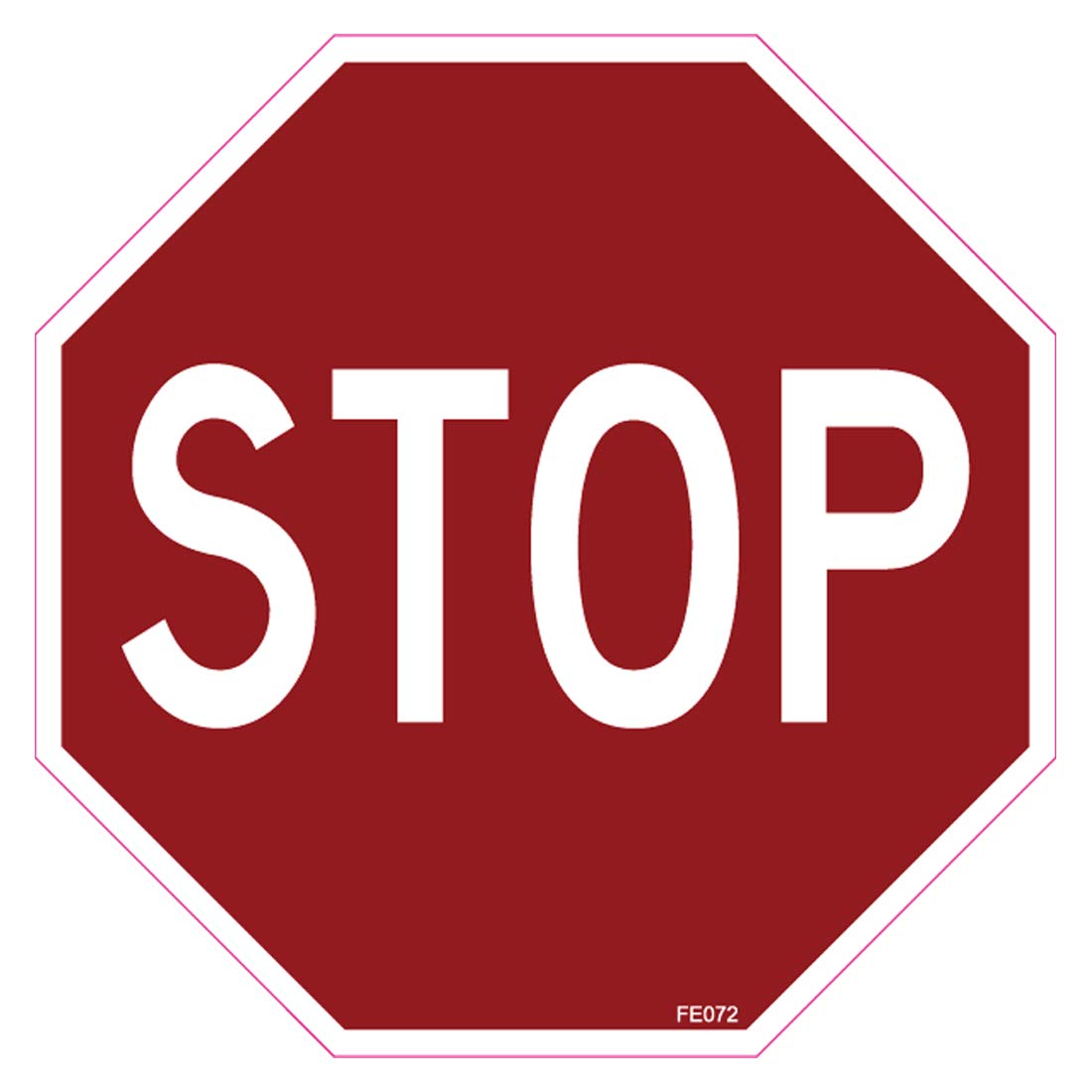 Stop Sign Stickers 4 inches - 1 STICKER
