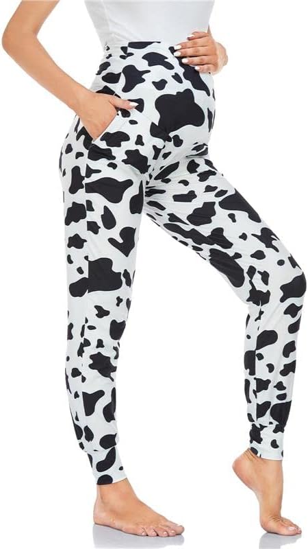 Miniatura 4 de Pantalones casuales de maternidad para mujer, elásticos, cómodos