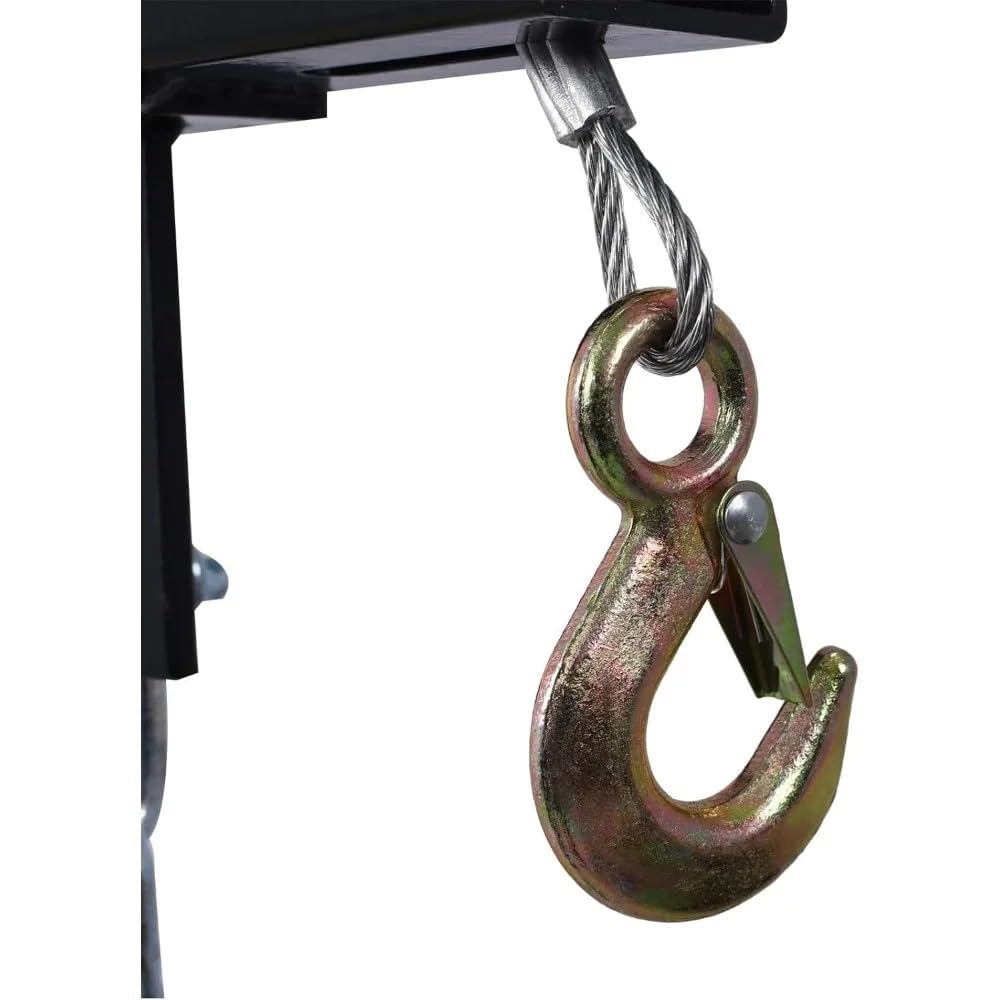 SDdPulse Herramienta de elevación resistente para camión grúa con cabrestante hidráulico, grúa plegable para elevación de motor, polipastos eléctricos de elevación de motor, negro, amarillo