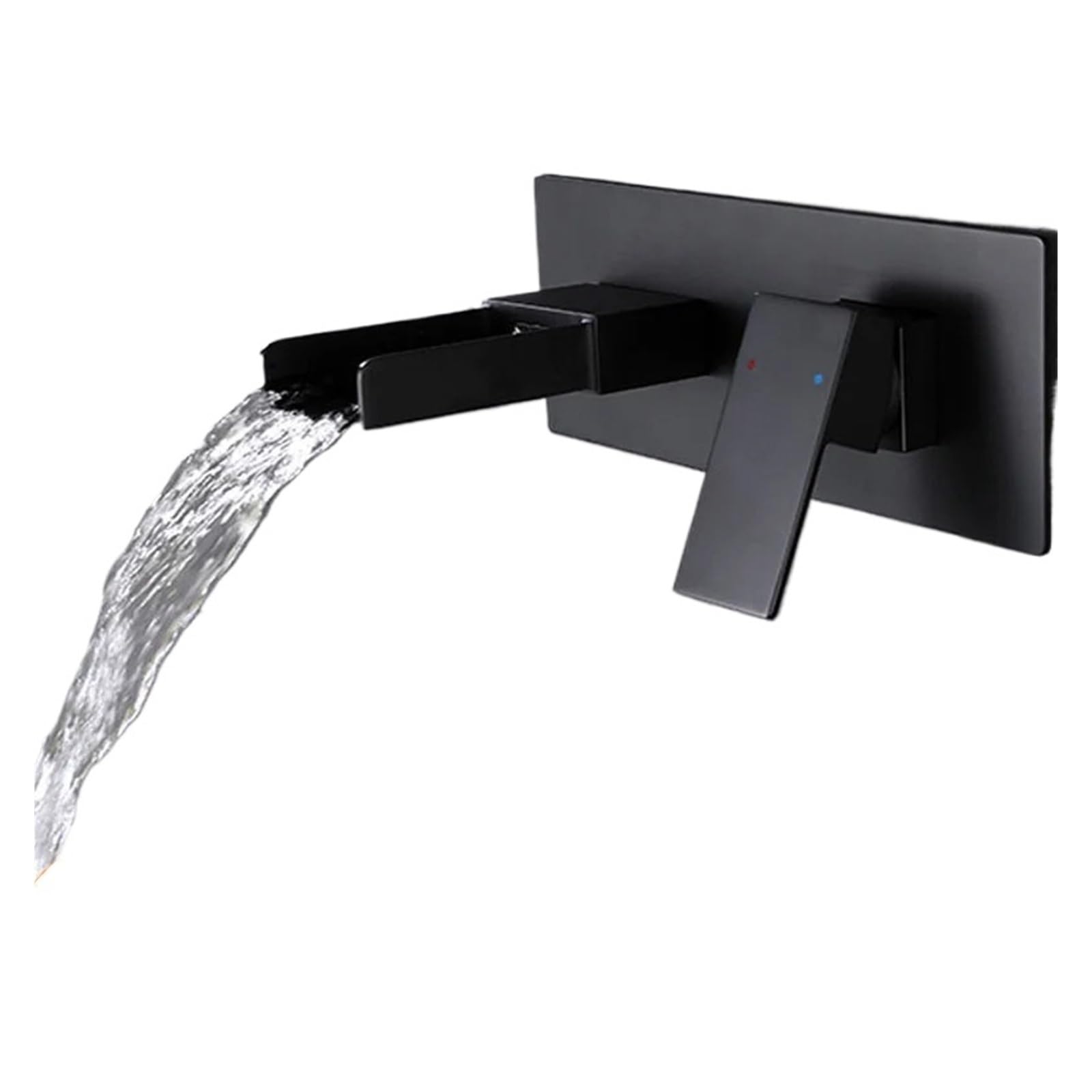 Grifo de baño negro empotrado para transformar tu lavabo doméstico en un oasis