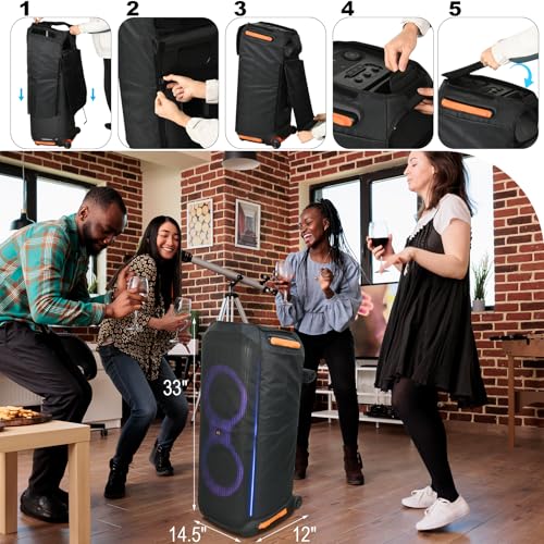 Image of Mesh Speaker Cover for JBL PartyBox 710 Party Speaker, Slip Cover Protective Sleeve Case Speaker Replacement Cover Accessories for PartyBox 710