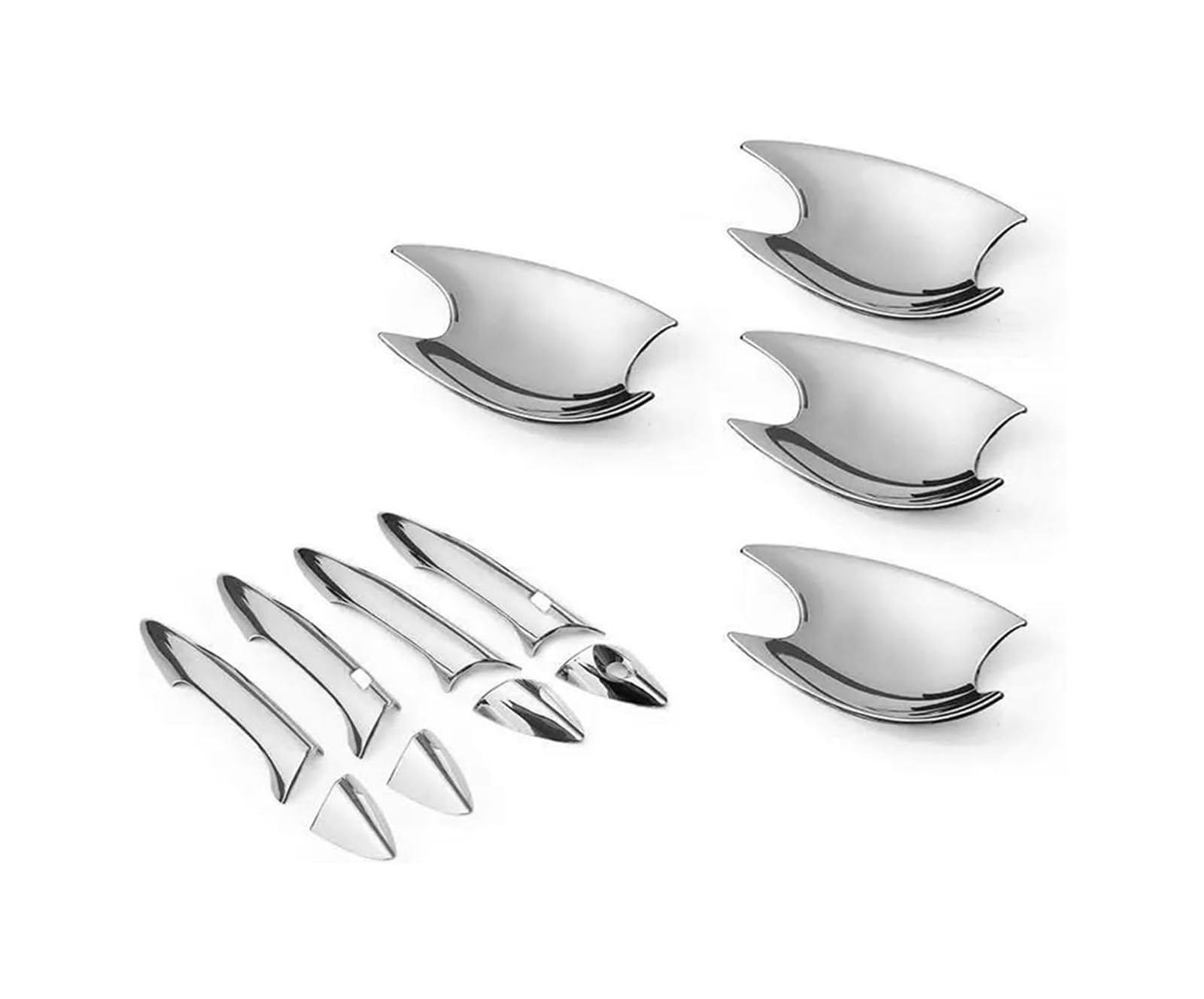 Hckclmbmzw I For Hyunda For Elantra 2011-2016 Protective Cover Door Handle Outer Bowls Trim Car Styling Stickers Door Handle Cover(I)