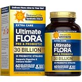 Renew Life Extra Care Digestive Probiotic | 30 Billion CFU | 60 Vegetarian Capsules | Supports Digestive, Immune & Respiratory Health | Dairy, Soy and Gluten-Free Supplement