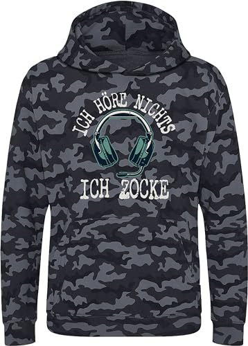 Sweat camouflage gamer enfant idéal pour jouer à la console au chaud