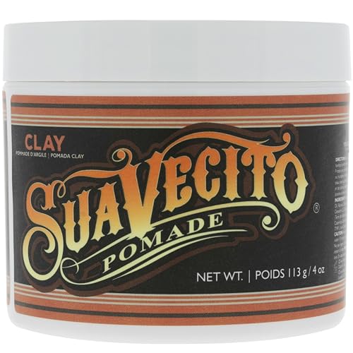 Suavecito Pomade Firme Clay - Strong Hold Hair Clay For Men - Low Shine Matte For Natural Texture Hairstyles