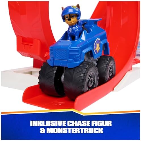 PAW Patrol Rescue Wheels - Superloop Tower, fırlatma rampalı ve takla yollu, ışık ve ses efektli, Chase canavar kamyon ve figür dahil, 3 yaşından büyük çocuklar için oyuncak - Görsel 3