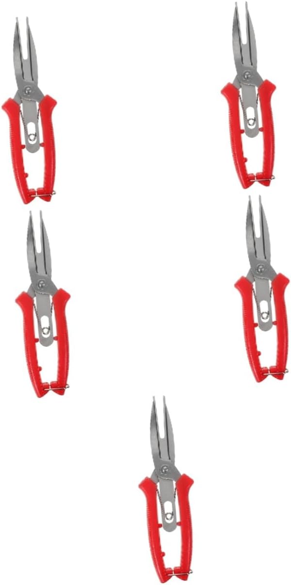 BESPORTBLE 5pcs Garden Pruning Shears Bypass Scissors for Gardening Handheld Fruit Shear Pruning Scissors for Flowers and Plants