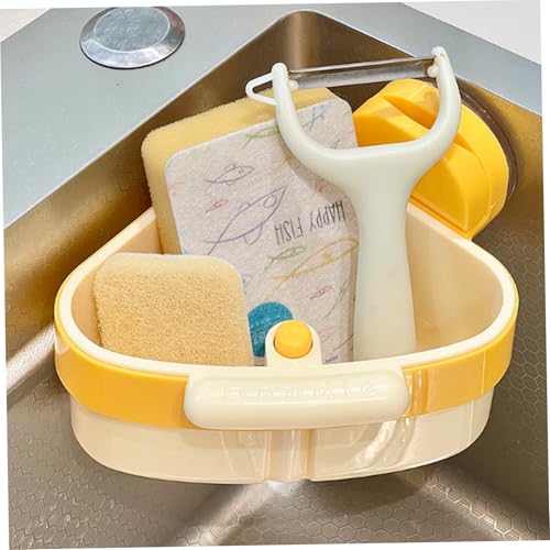 Colador para fregadero de cocina plástico amarillo miniatura 2