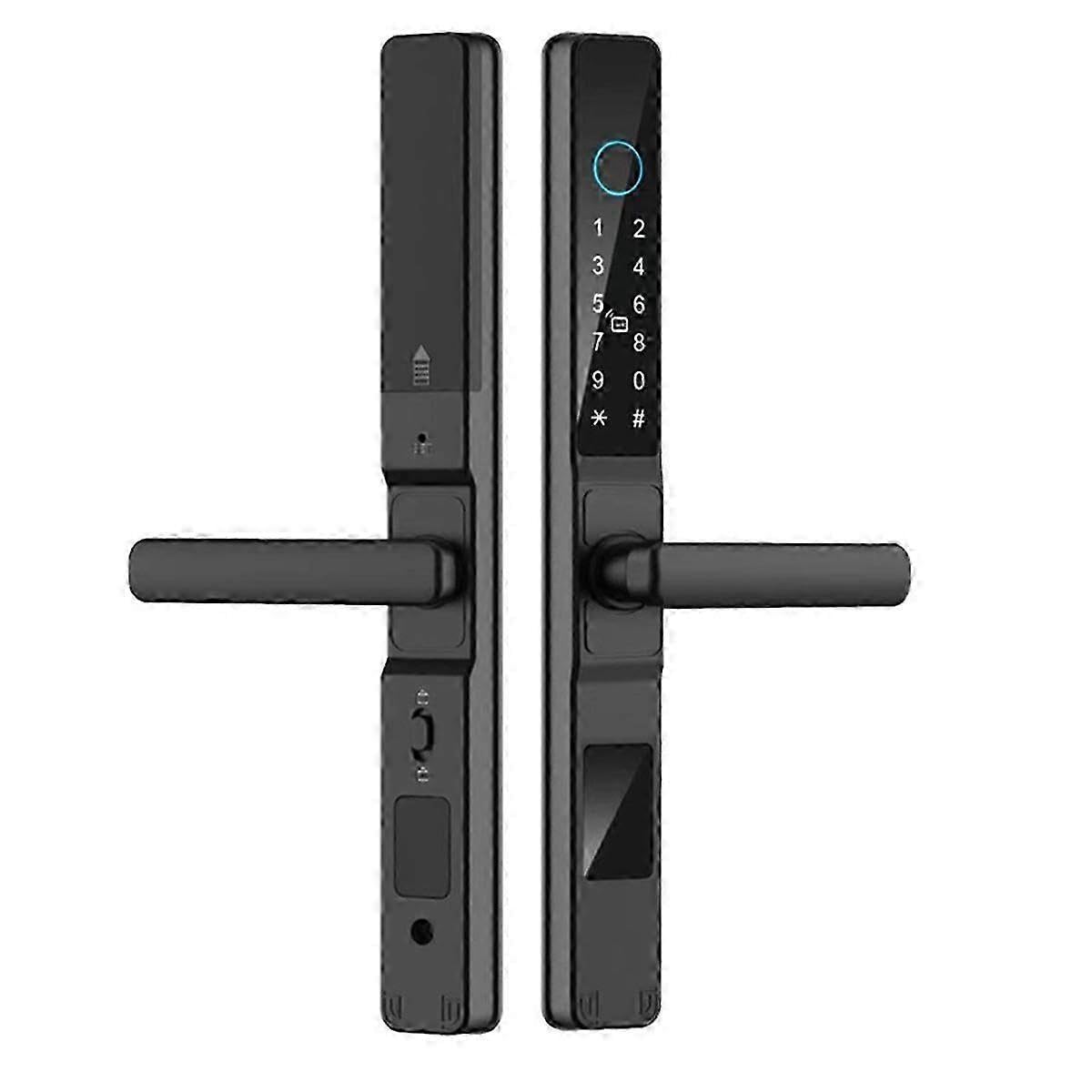 Joyhappst Image Color Tuya Waterproof Lock Fingerprint Biometric Waterproof Digital Electronic Lock App Ic Card Password Aluminum Alloy Lock A
