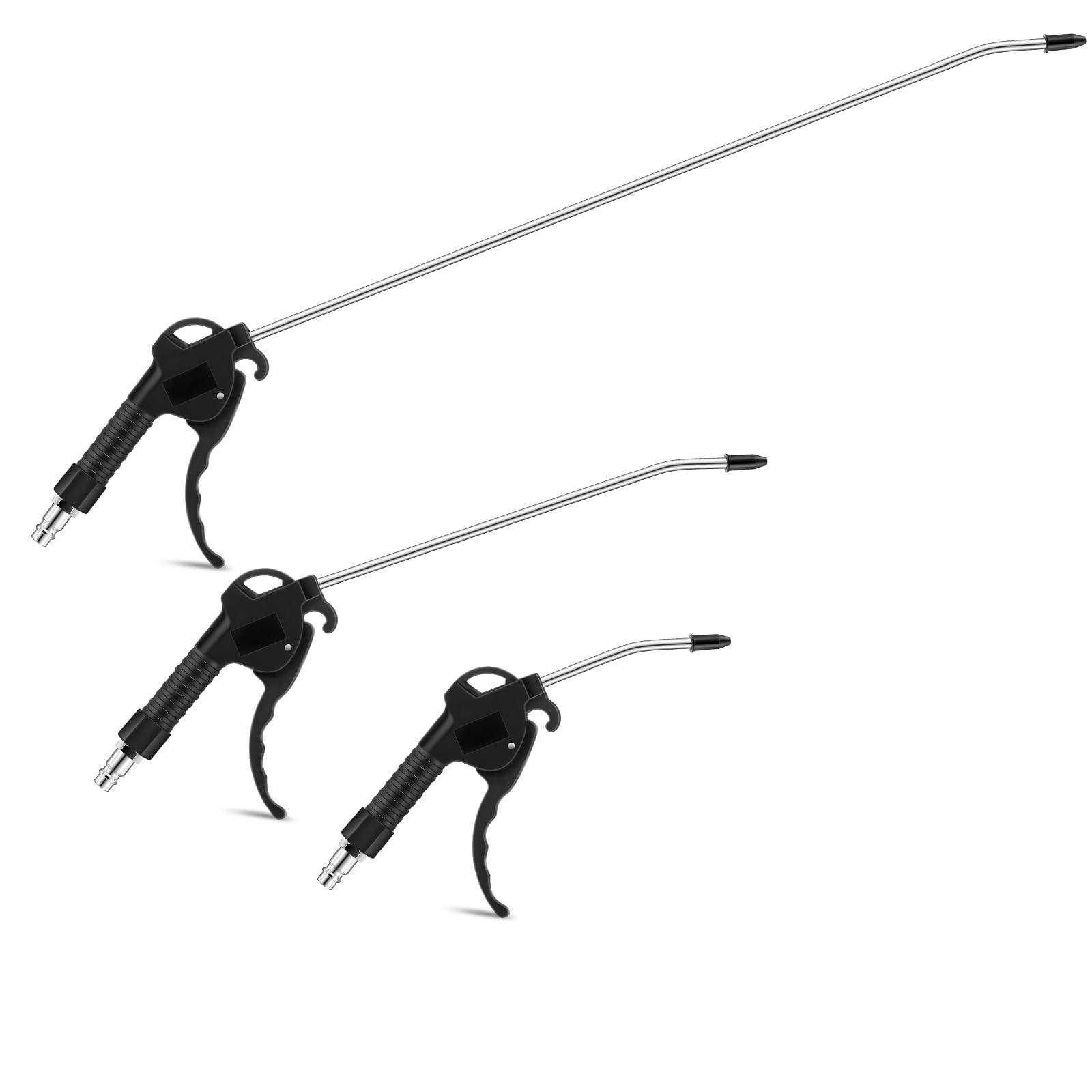 MorningRo Kit di 3 pistole ad aria compressa con pistola ad aria compressa da 48,3 cm, 28,9 cm e 10,2 cm, pistola per compressore d'aria, ugello ad aria, pistola per soffiaggio per meccanismi di