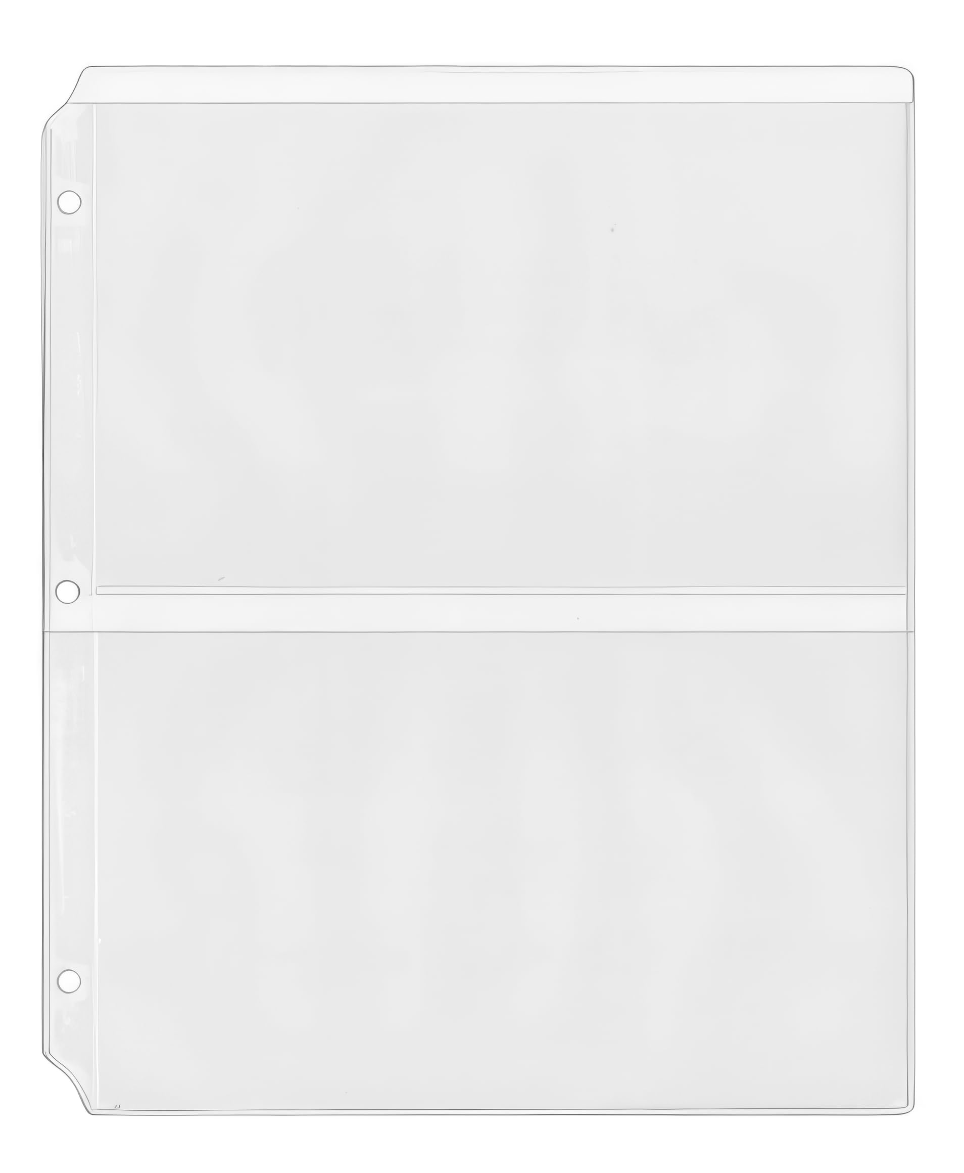 StoreSMART Program & Playbill Binder Page - 2 Pockets per Page - 20-Pack - MC50-PG-20