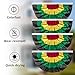 Coneatness Juneteenth Decorations, Bunting Fan Flags 1.5x3 Ft with Grommets, Black History Month African American Decor Peated Banner Indoor Outdoor 4 Pcs