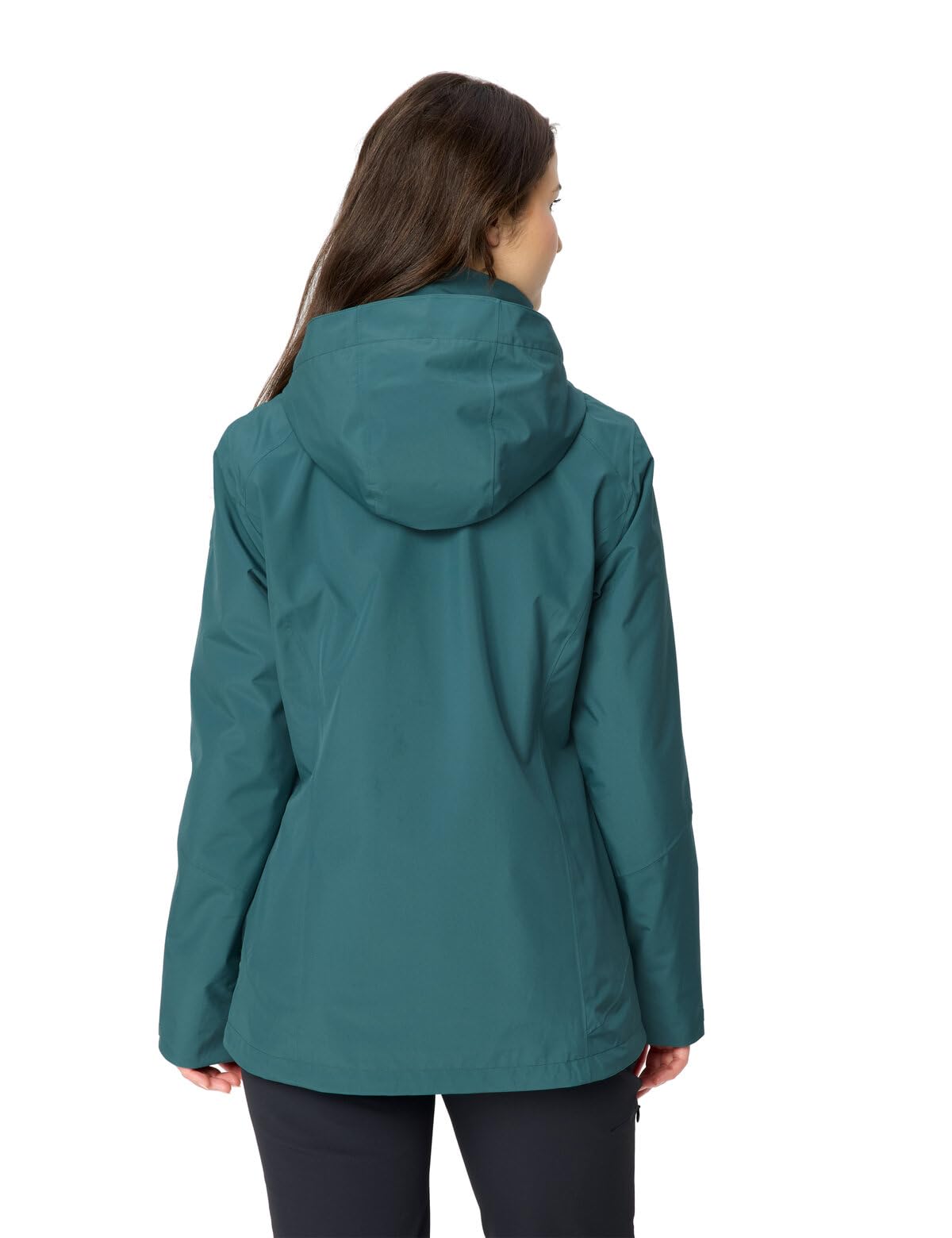 VAUDE Women's Rosemoor Chaqueta 3 en 1 para mujer, multifuncional, para exteriores, 3 en 1, resistente al viento, impermeable y transpirable