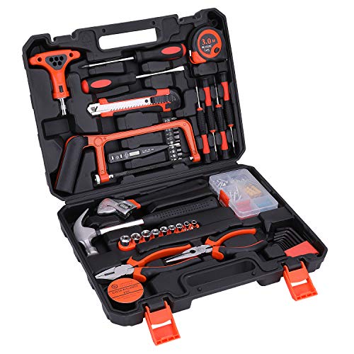 ホームツールセット 工具セット 家庭用 AWANFI 工具箱 道具セット ツールキット 家庭修理 DIY用 家具組み立て 住まいのメンテナンス用 82セット