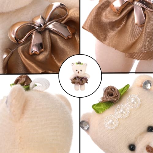 Covzoe 20 Pieces Mini Plush Bears, 4.4 Inch Small Stuffed Bear Bulk, Multicolor Soft Bears Doll, Birthday, Wedding, Party Favors, Decorations - Thumbnail 3