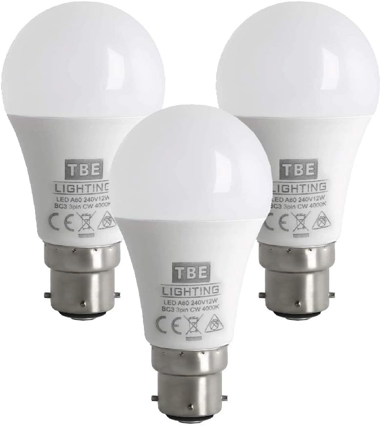 B4U Energy Saving Light Bulbs 3 Pack CFL Low Energy Light