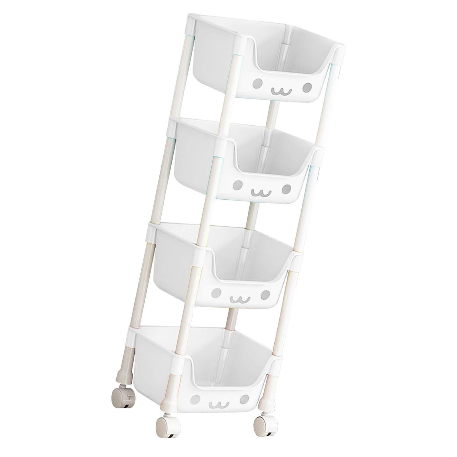Carrello Multiuso Con Ruote 4 Ripiani