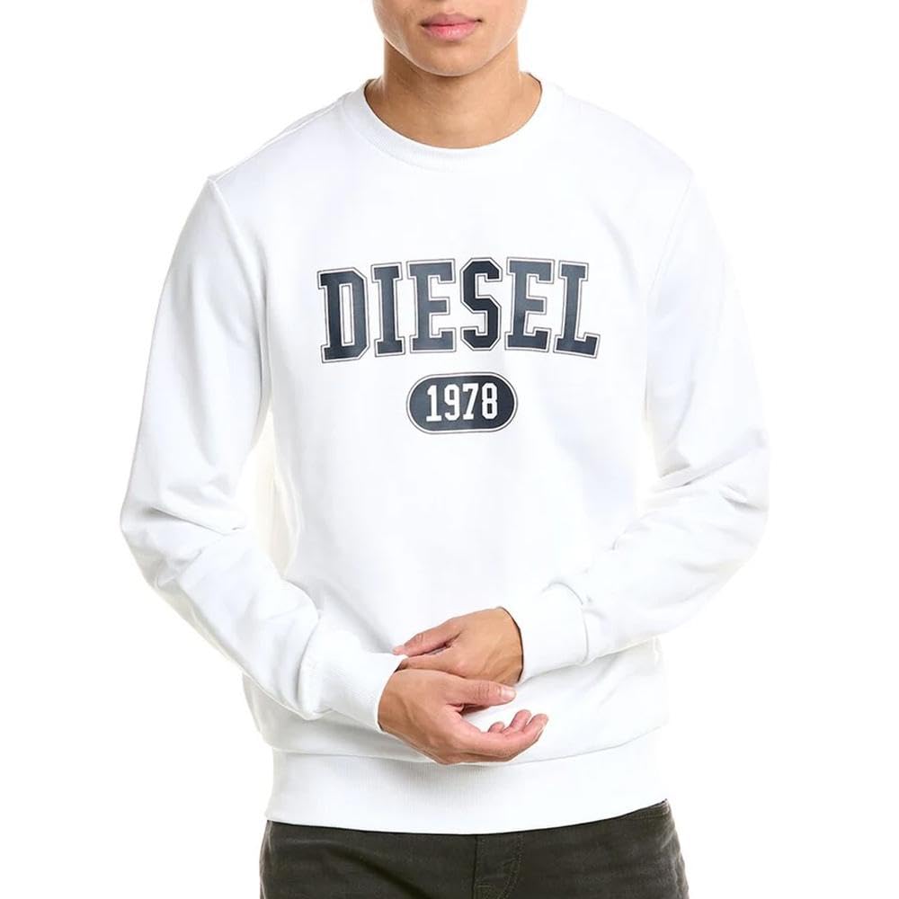 Diesel Felpa Men's White Sweatshirt, white, L