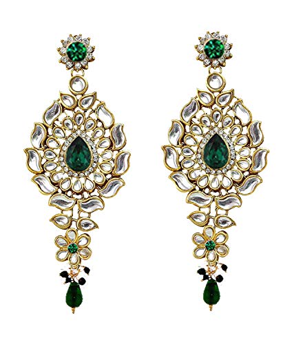 Image of Lucky Jewellery Designer Gold Plated Dulhan Bridal Jewelry Set 8 Pcs. for Girls & Women (3600-WZK-PARENT)