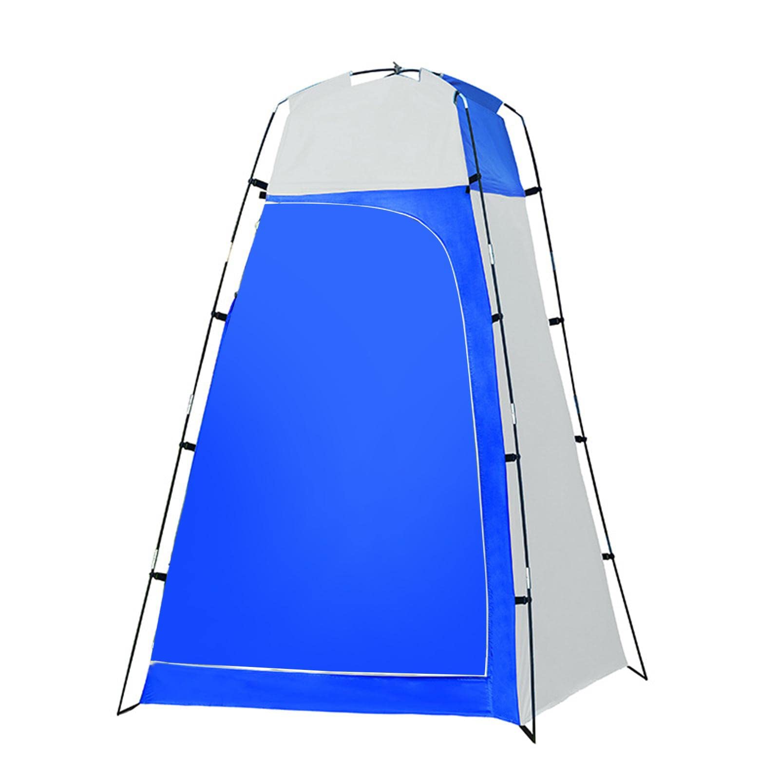 Tenda da Esterno per Fasciatoio Tenda da Doccia Pop-up Spogliatoio Portatile Riparo da Bagno Spiaggia da Campeggio Poliestere Leggero 190T (blu grigio)