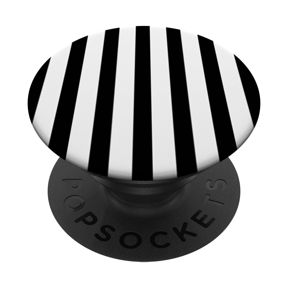 Black and White Stripes Pop Mount Socket Phone Grip PopSockets Adhesive PopGrip
