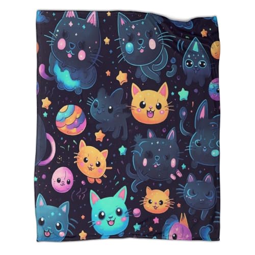 Couverture les chatons avec imprimé 3D de 200x230cm pour lit et canapé