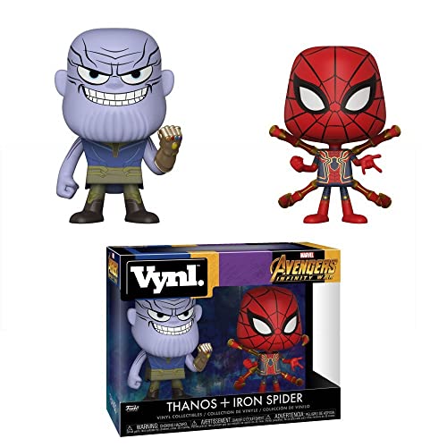Funko Pop! Marvel: Figura de Vinilo de los Vengadores Infinity War - Thanos y Iron Spider