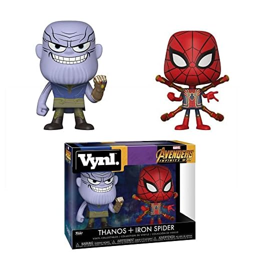 Funko Pop! Marvel: Figura de Vinilo de los Vengadores Infinity War - Thanos y Iron Spider