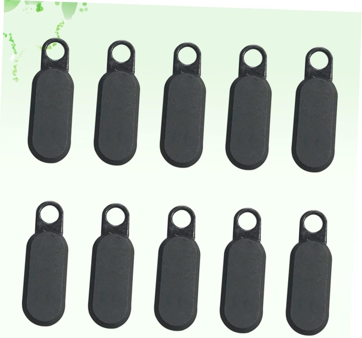DOITOOL 32PCS PVC Injection Molding Zipper Sliders for Luggage and Handbags Soft Silicone Zipper Pulls Easy to Use for Clothing and Travel