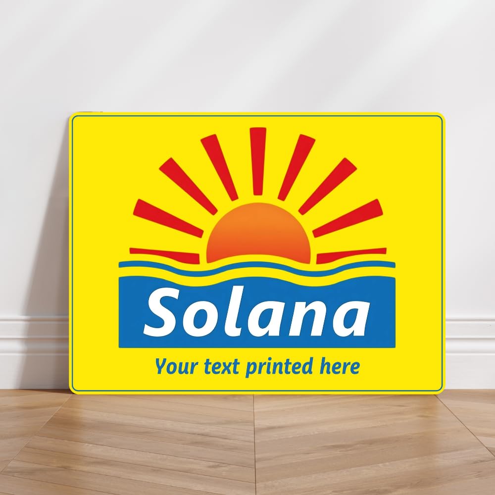 Yelacecca Tin Sign A51063 Solana Hotel Benidorm Tv Show Personalised Aluminium Metal Sign Metal Sign Plaque Poster 8X12 Inches