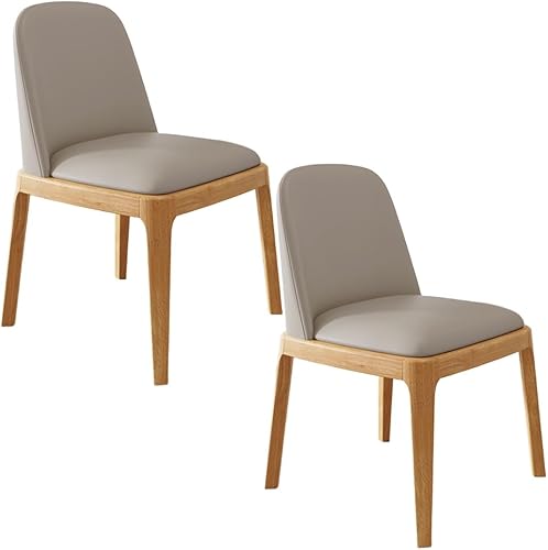 Miniatura 17 de YVYKFZD Juego de 2/4 sillas de comedor, sillas de comedor de madera, sillas de cocina tapizadas, silla de sala de estar sin brazos con respaldo