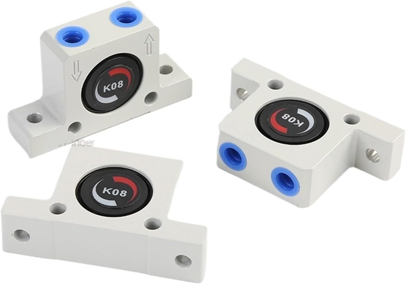 K36 Industrial Gear Vibrator Hopper Ball Type Aluminum Alloy Pneumatic Oscillator 1Pcs