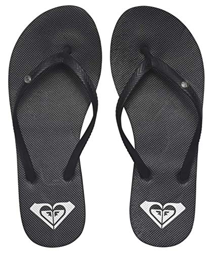 Roxy womens Roxy Bermuda Flip Flop Sandal, Black 3, 8 US