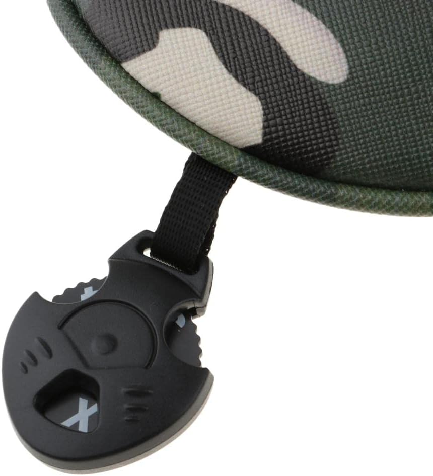 Baosity 4Pcs/Set Premium PU Camouflage Golf Head Covers No. 1 3 5 UT Wood Driver Club Protector Replacement & Interchangeable Number Tag