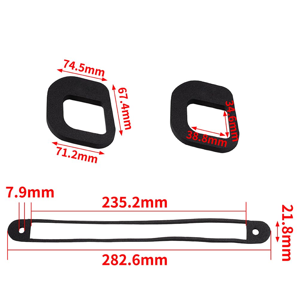 Kit di fissaggio perdite per luce freno compatibile con Citroen C1 Peugeot 107 2005-2014 3rd luce freno posteriore cluster guarnizioni