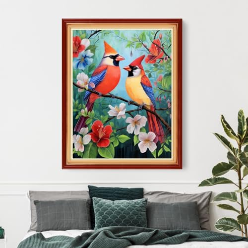 Image of Funxvoot Stamped Cross Stitch Kits Beginners Full Range of Embroidery Kits for Adults 11CT Embroidery Patterns Needlepoint Kits Printed Cross Stitch Kits-Flower Birds 16x20 inch, Craftsstyle10